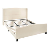 King Teddy Velvet Upholstered Platform Bed Frame - Blissora - Omega Lifestyles