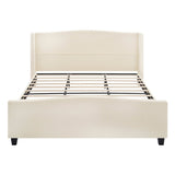 King Teddy Velvet Upholstered Platform Bed Frame - Blissora - Omega Lifestyles