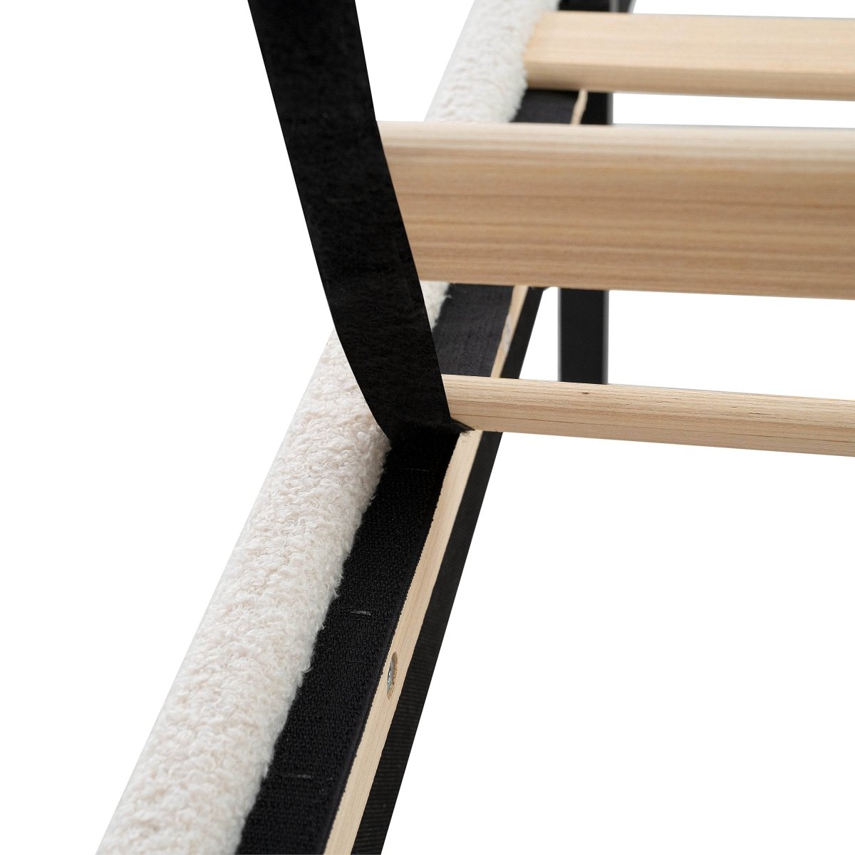 King Teddy Velvet Upholstered Platform Bed Frame - Blissora - Omega Lifestyles