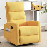Manual Recliner Chair With Rocker Swivel And Handle - Blissora - Omega Lifestyles