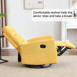 Manual Recliner Chair With Rocker Swivel And Handle - Blissora - Omega Lifestyles