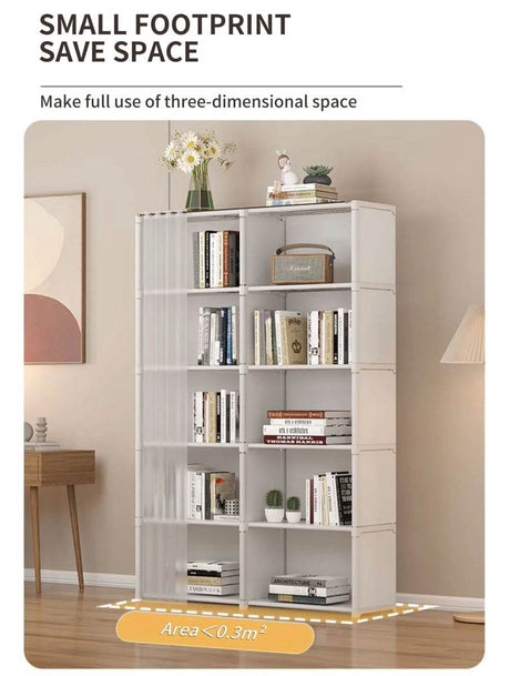 Minimalist Modern 6-Layer Fabric Wardrobe Organizer Cabinet - Omega Lifestyles