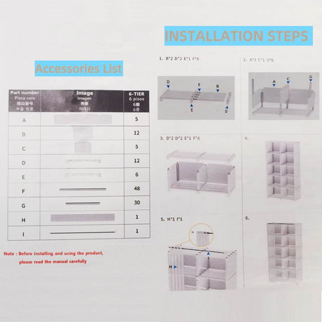 Minimalist Modern 6-Layer Fabric Wardrobe Organizer Cabinet - Omega Lifestyles