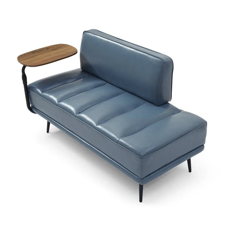 Modern Grey Faux Leather Upholstered End Of Bed Bench - Omega Lifestyles