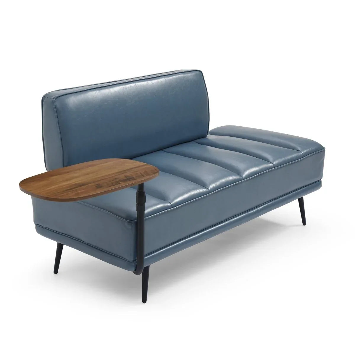 Modern Grey Faux Leather Upholstered End Of Bed Bench - Omega Lifestyles