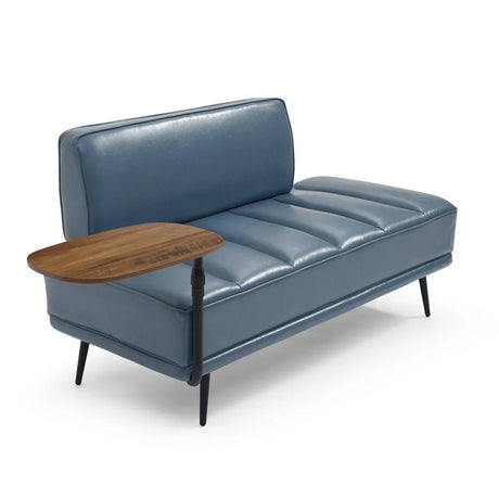 Modern Grey Faux Leather Upholstered End Of Bed Bench - Omega Lifestyles