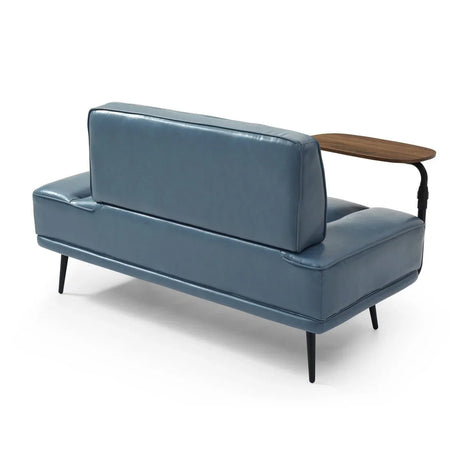 Modern Grey Faux Leather Upholstered End Of Bed Bench - Omega Lifestyles