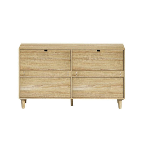 Natural Rattan 6-Drawer MDF And Metal Dresser - Sleep Galleria