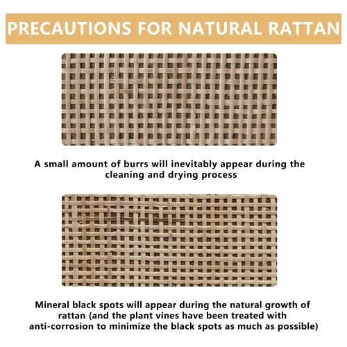Natural Rattan 6-Drawer MDF And Metal Dresser - Sleep Galleria