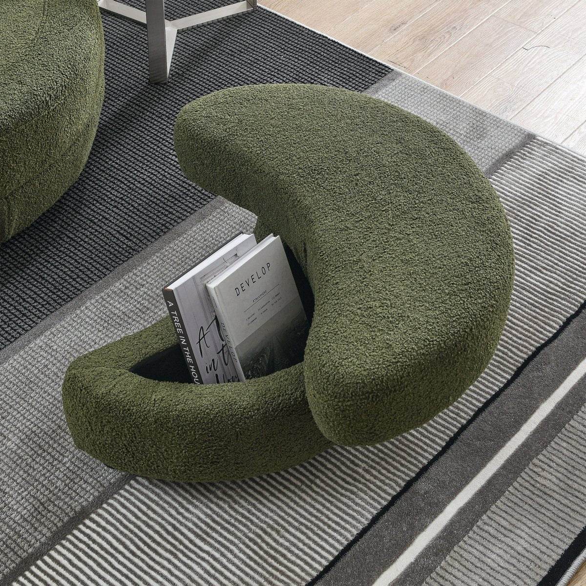 Oversized Upholstered Swivel Chair With Storage Ottoman - Omega Lifestyles