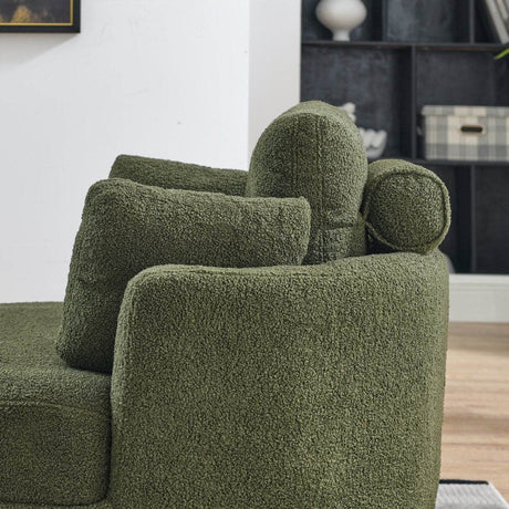 Oversized Upholstered Swivel Chair With Storage Ottoman - Omega Lifestyles