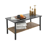 Patio 4 - Piece Grey Steel Outdoor Dining Sofa Set - Blissora - Omega Lifestyles