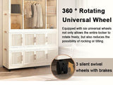 Portable Wardrobe Closet Organizer With Magnetic Doors - Omega Lifestyles