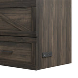 Queen Farmhouse Murphy Cabinet Bed With Charging Station - Omega Lifestyles