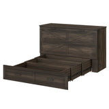 Queen Farmhouse Murphy Cabinet Bed With Charging Station - Omega Lifestyles