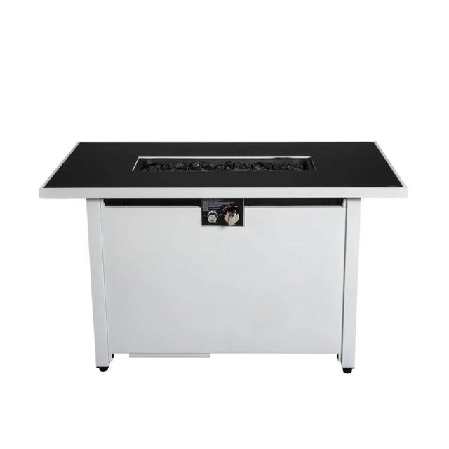 Rectangular 50,000 BTU Steel Outdoor Fire Pit - Blissora - Omega Lifestyles