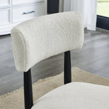 Set of 2 Ellis Boucle Upholstered Dining Chairs - Omega Lifestyles