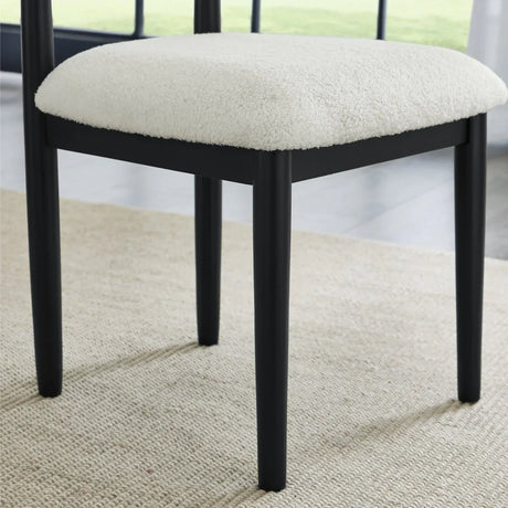 Set of 2 Ellis Boucle Upholstered Dining Chairs - Omega Lifestyles