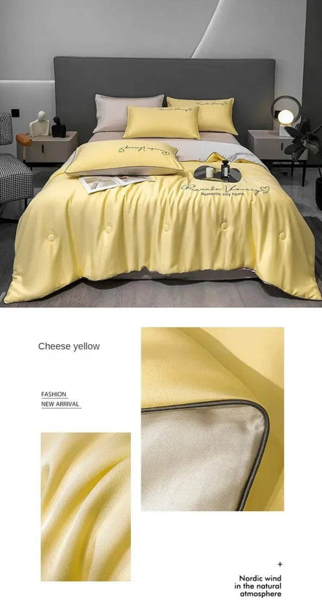Silky Soft Cooling Summer Quilt Patchwork Blanket - Sleep Galleria