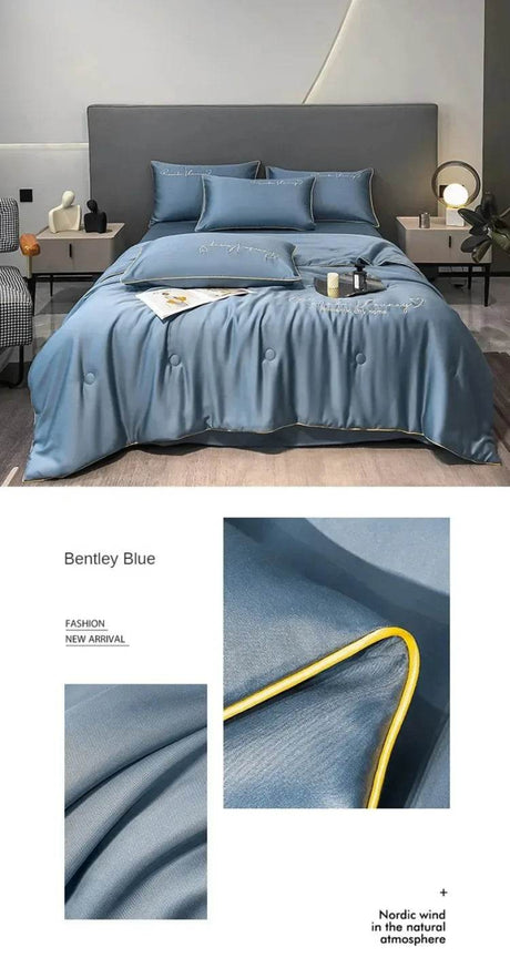 Silky Soft Cooling Summer Quilt Patchwork Blanket - Sleep Galleria