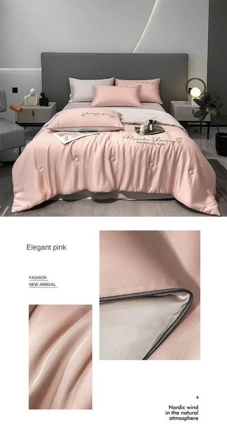 Silky Soft Cooling Summer Quilt Patchwork Blanket - Sleep Galleria
