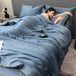Silky Soft Cooling Summer Quilt Patchwork Blanket - Sleep Galleria