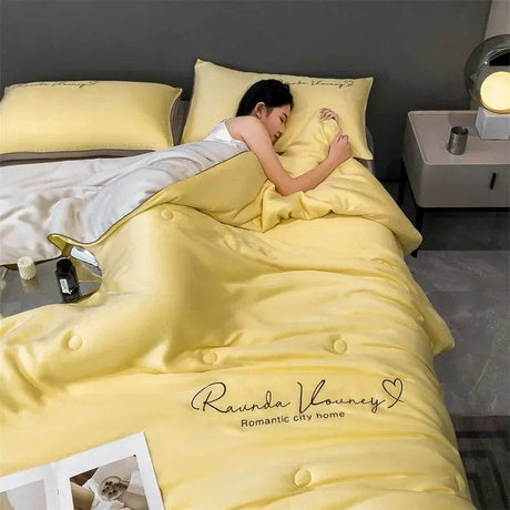 Silky Soft Cooling Summer Quilt Patchwork Blanket - Sleep Galleria