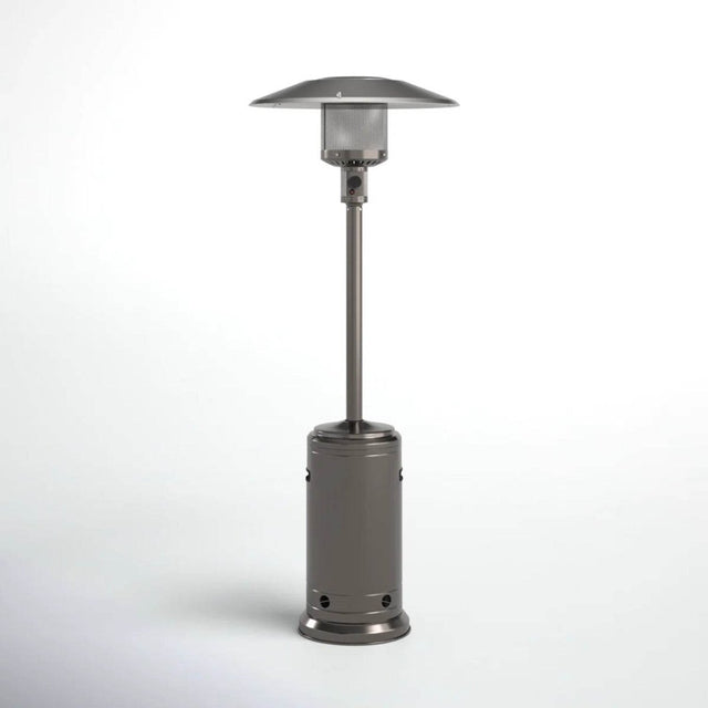 Steel Gray 46,000 BTU Aluminium Standing Patio Heater - Blissora - Omega Lifestyles