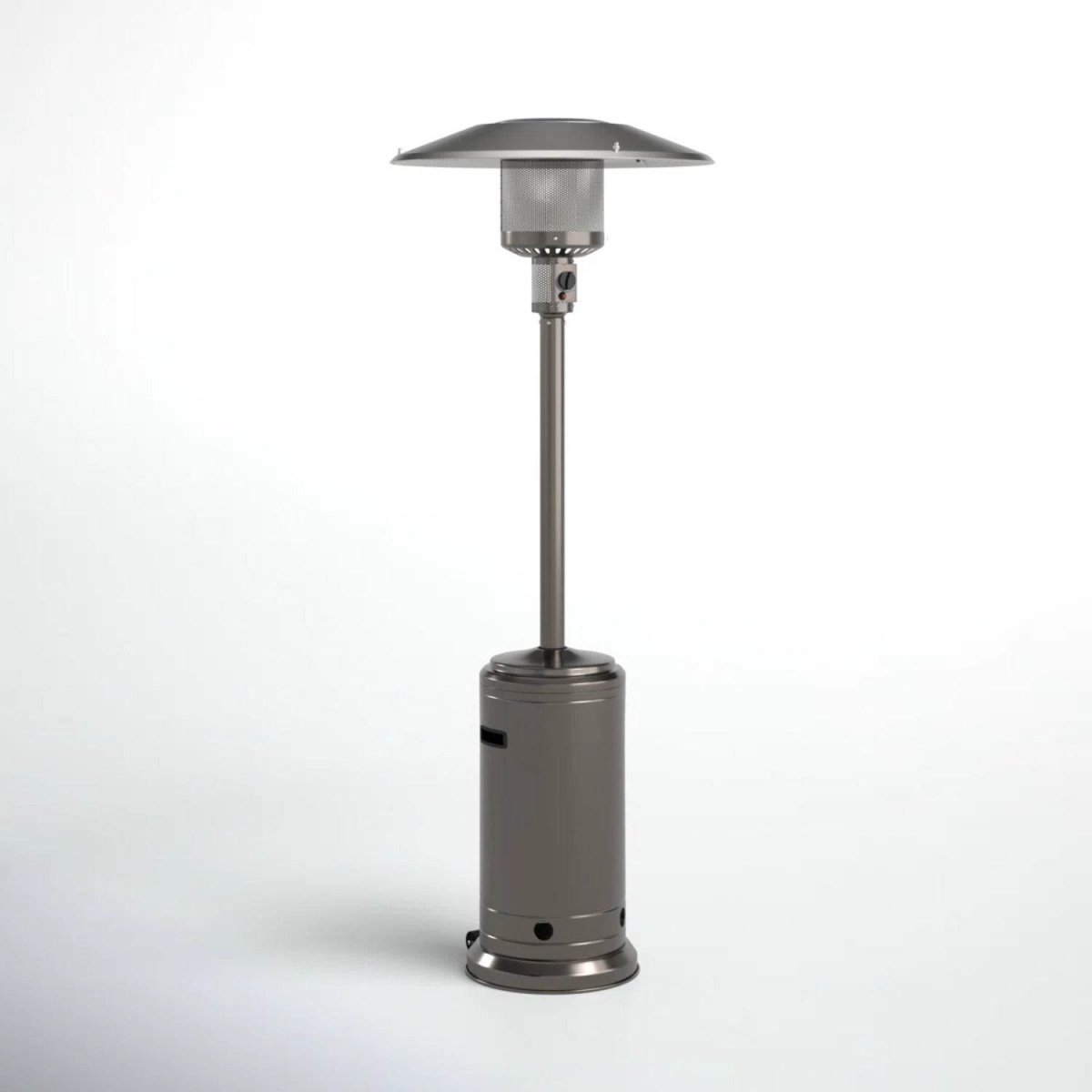 Steel Gray 46,000 BTU Aluminium Standing Patio Heater - Blissora - Omega Lifestyles