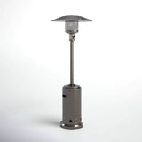 Steel Gray 46,000 BTU Aluminium Standing Patio Heater - Blissora - Omega Lifestyles