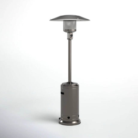 Steel Gray 46,000 BTU Aluminium Standing Patio Heater - Blissora - Omega Lifestyles