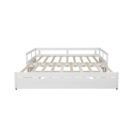 Twin Extending Solid Wood Daybed With Pull - Out Trundle - Blissora - Omega Lifestyles