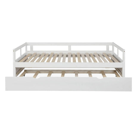 Twin Extending Solid Wood Daybed With Pull - Out Trundle - Blissora - Omega Lifestyles