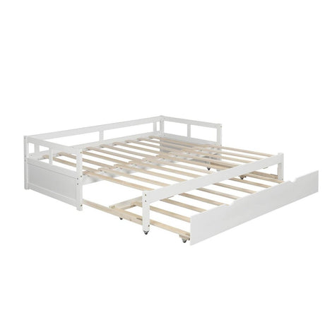 Twin Extending Solid Wood Daybed With Pull - Out Trundle - Blissora - Omega Lifestyles