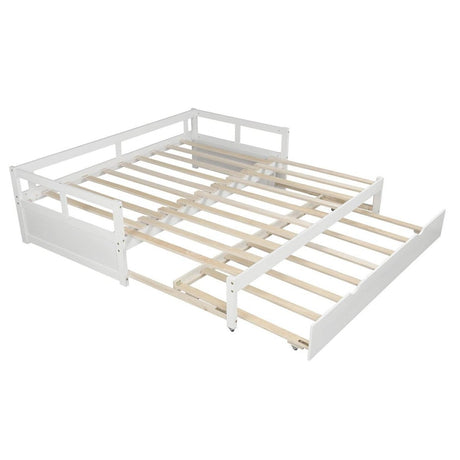 Twin Extending Solid Wood Daybed With Pull - Out Trundle - Blissora - Omega Lifestyles