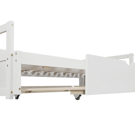 Twin Extending Solid Wood Daybed With Pull - Out Trundle - Blissora - Omega Lifestyles