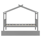 Twin Solid Wood House Daybed With Trundle - Sleep Galleria