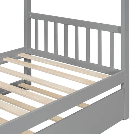 Twin Solid Wood House Daybed With Trundle - Sleep Galleria