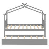 Twin Solid Wood House Daybed With Trundle - Sleep Galleria