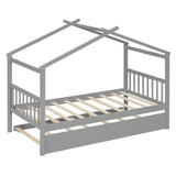 Twin Solid Wood House Daybed With Trundle - Sleep Galleria