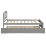 Twin Solid Wood Platform Bed With Trundle - Blissora - Omega Lifestyles