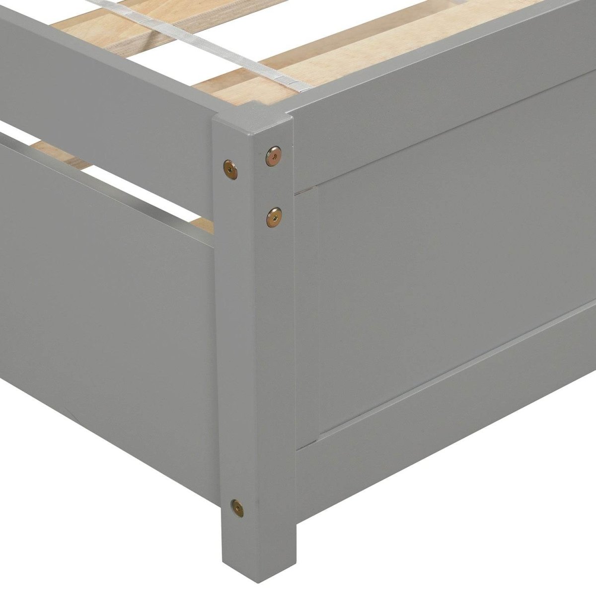 Twin Solid Wood Platform Bed With Trundle - Blissora - Omega Lifestyles