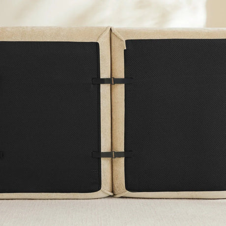 Velvet Modular Armless 1-Seat Sofa Light Camel - Omega Lifestyles