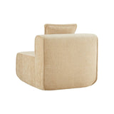 Velvet Modular Armless 1-Seat Sofa Light Camel - Omega Lifestyles