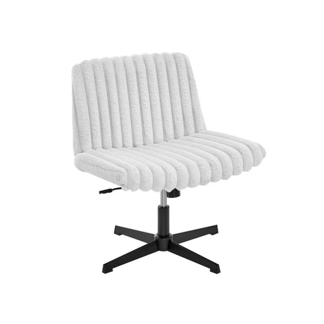 Adjustable Height 360-Degree Swivel Corduroy Office Chair - Omega Lifestyles