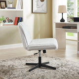Adjustable Height 360-Degree Swivel Corduroy Office Chair - Omega Lifestyles