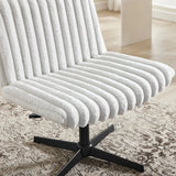 Adjustable Height 360-Degree Swivel Corduroy Office Chair - Omega Lifestyles