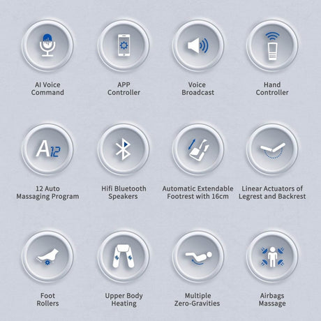 Massage Chairs with AI Voice SL Track Zero Gravity - Sleep Galleria