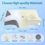 Ergonomic Cervical Memory Foam Pillow For Neck Pain - Omega Lifestyles