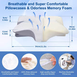 Ergonomic Cervical Memory Foam Pillow For Neck Pain - Omega Lifestyles